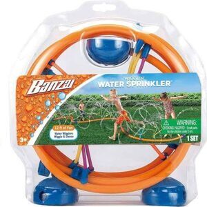 Banzai Wigglin Water Sprinkler 12ft – Kids Backyard Water Toy Summer Outdoor Fun